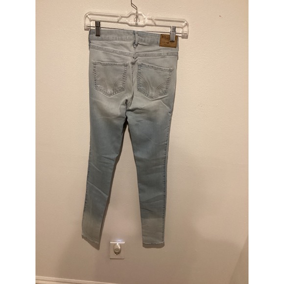 Hollister Jeans Womens Size 24 x 31 Light Wash High Rise Skinny Denim - Picture 4 of 5